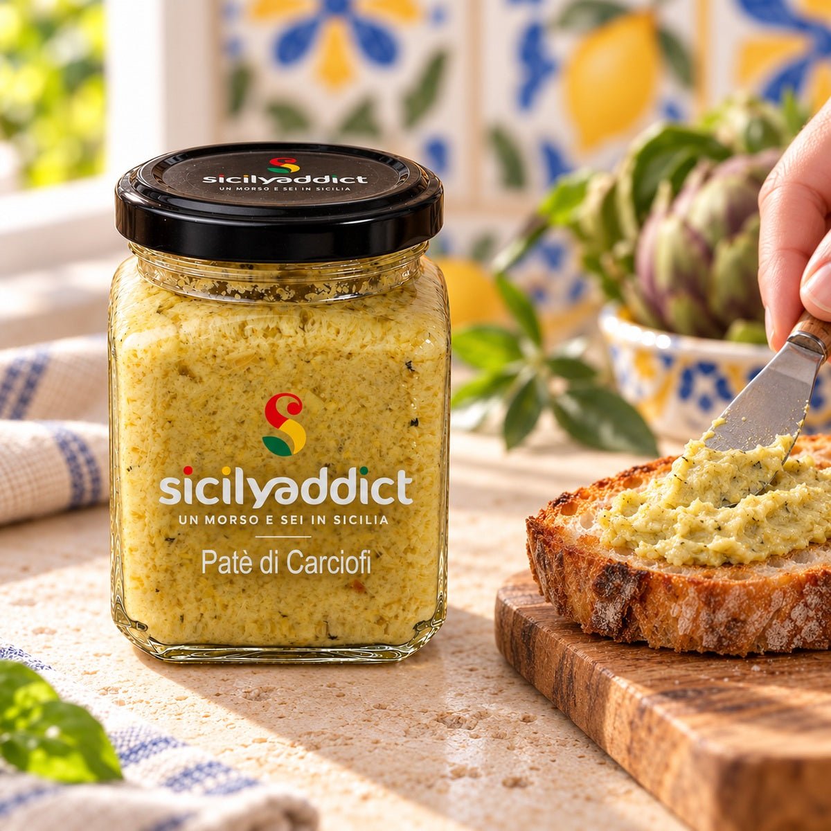 Patè di carciofi 180 g - SicilyAddict
