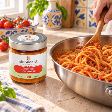 Pesto alla trapanese 190g - SicilyAddict