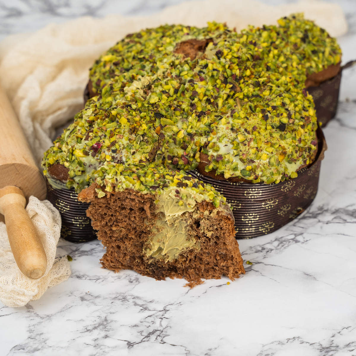 Colomba cioccolato e pistacchio artigianale Ciokopistacchio