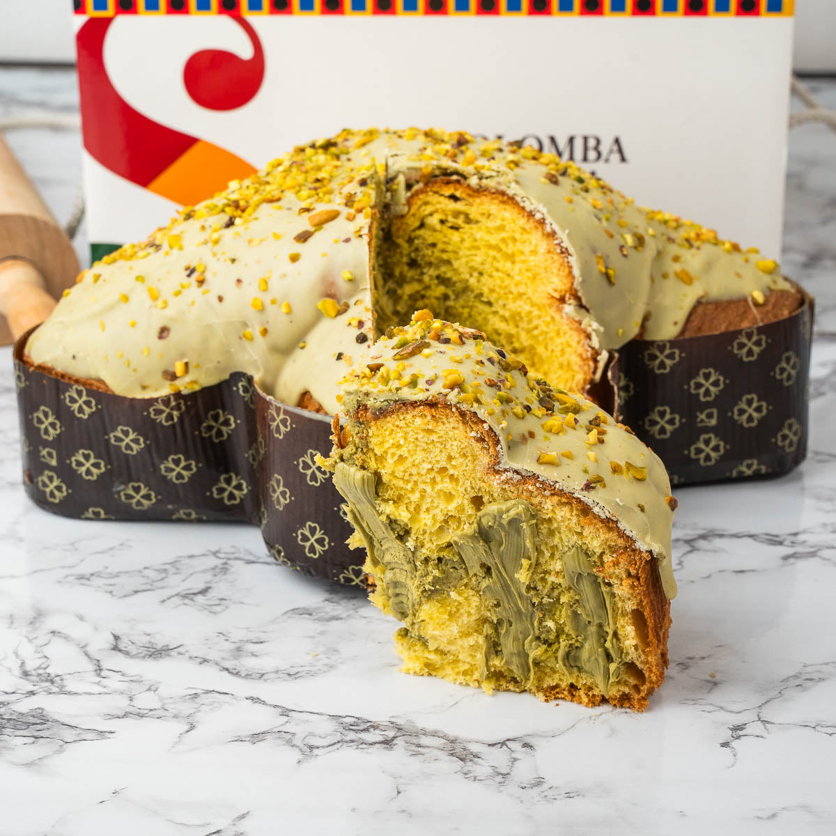 Colomba al pistacchio artigianale farcita 1,1kg