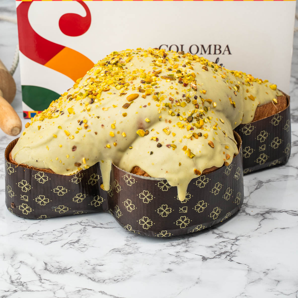 Colomba artigianale la Pistacchiosa 1,3kg extrafarcita con 500g di pistacchio